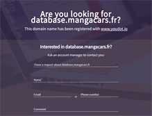 Tablet Screenshot of database.mangacars.fr